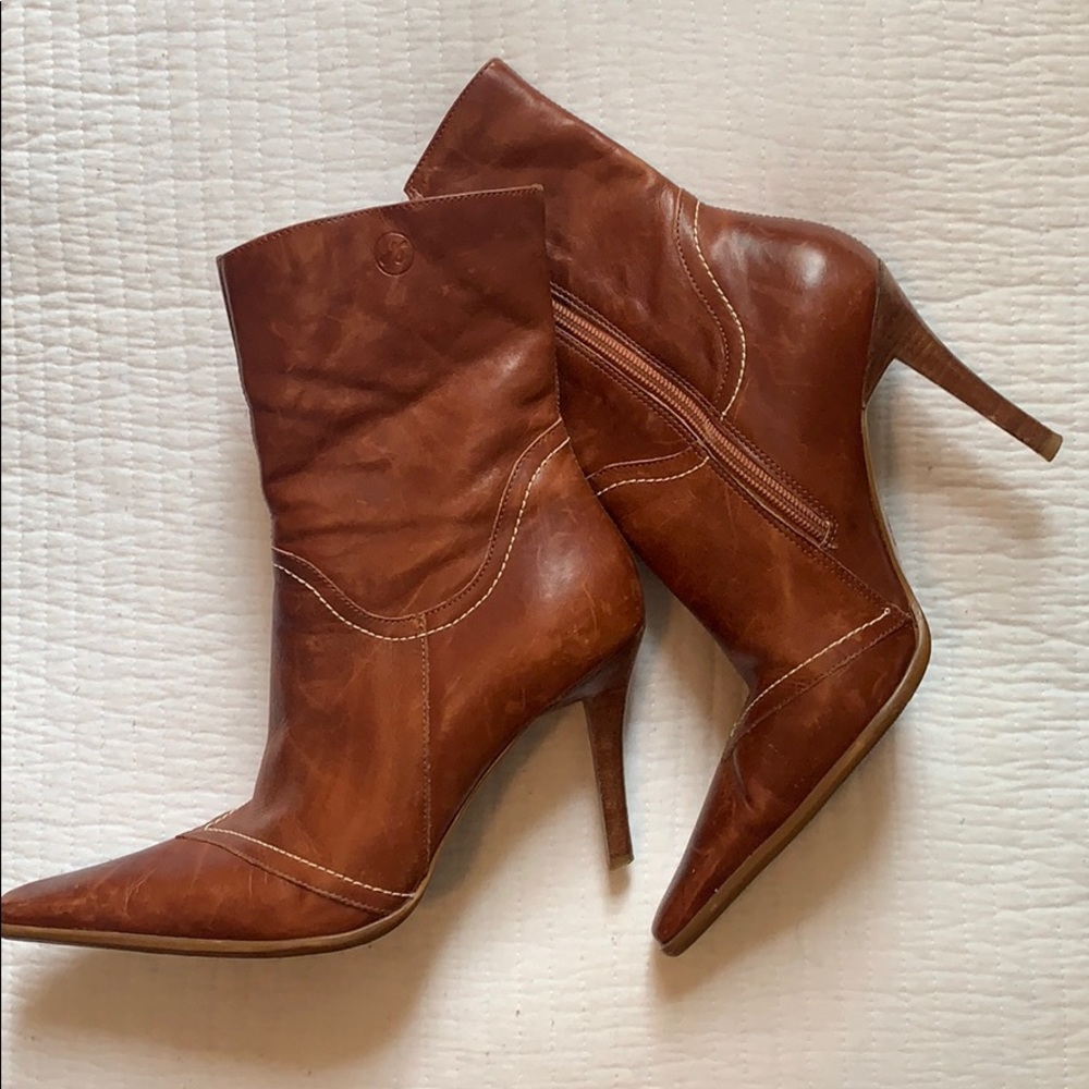 Bronx High Heel Leather Boots